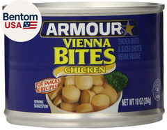 Star Chicken Vienna Sausage Bites, Canned Sausage, 10 OZ (Pack of 12)