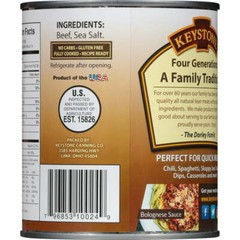 6 Pack Keystone Meats – Natural Ground Canned Beef, 28 Oz- LongTerm Storage Food
