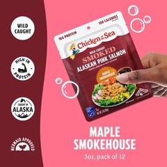 Chicken of the Sea Smoked Alaskan Pink Salmon, 3 oz. 3 Ounce (Pack 12)