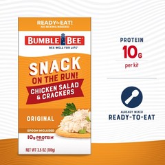 Bumble Bee Snack on the Run Chicken Salad with Crackers Kit, 3.5 oz Pack of 12