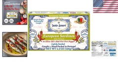 Sustainably Wild Caught Sardines in Olive Oil & Spicy Piri Piri, 6 Cans
