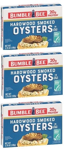 Bumble Bee Hardwood Smoked Oysters 3 Pack