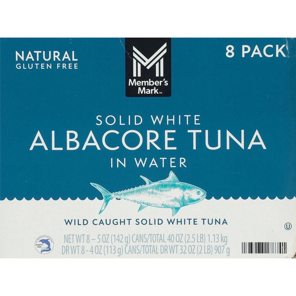 Member’s Mark Solid White Albacore Tuna, 5 oz. – 8 Pack – Premium Quality