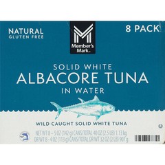 Member’s Mark Solid White Albacore Tuna, 5 oz. – 8 Pack – Premium Quality