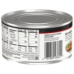 Tender Roast Beef in Gravy, 12 oz Cans – Pack of 12, Perfect for Meals & Snacks