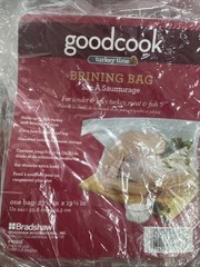 Good Cook Brining Bag 23.5 x 19.5″ Holds up to 25lb Turkey Ex Heavy Leakproof-6