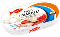 Graal Mackerel Fillets in Tomato Sauce with Sweet Chili 170 g