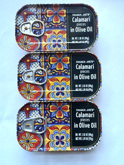 3 X Trader Joe’s Calamari Pieces In Olive Oil 3.91 oz X 3 Cans Giant Squid