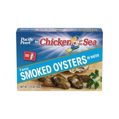 Fancy Smoked Oysters in Water 3.75 oz Pack of 12