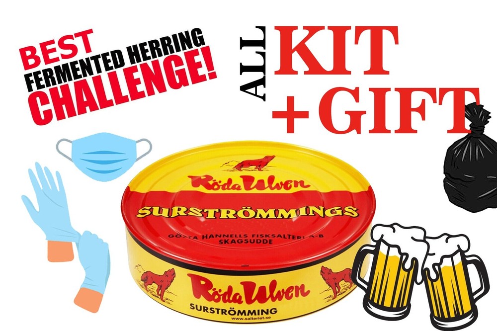 Surströmming SURSTROMMING HERRING CHALLENGE EATING PRANK, Bachelor party