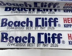 12 Wild Caught Herring Beach Cliff Kippered Snacks 3.53 Oz Can Sardines BB5/2026