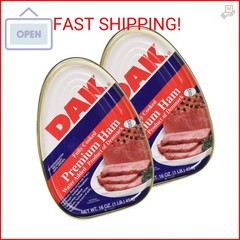DAK Premium Canned Ham 16oz Fully Cooked, Ready To Eat (2 Pack)