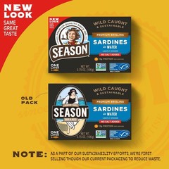 Wild Caught Brisling Sardines in Water – 6pk 3.75oz Tins – High Protein, Omega 3