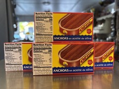 Anchovies in Extra Virgin Olive Oil 4 Boxes 1.67oz Each Box