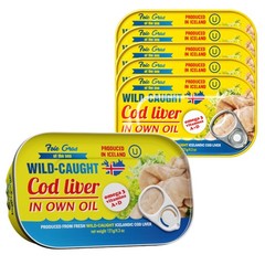 Foie Gras of the Sea Icelandic Cod Liver – Wild Caught Canned Cod Liver in Ow…