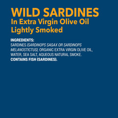 (3 pack) Wild Planet Wild Caught Sardines in Extra Virgin Olive Oil, 4.4 oz Can