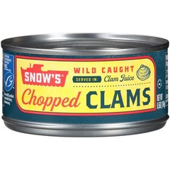 Snow’s Wild Caught Chopped Clams Canned, 6.5 oz