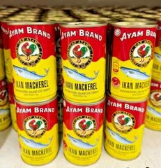 Ayam Brand Mackerel Fish in Tomato Sauce 155g x 6 fast shipping BY DHL EXPRESS