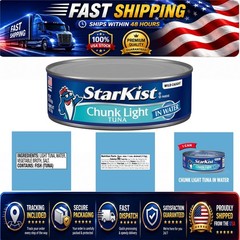 StarKist Chunk Light Tuna in Water, 5 oz Canned Tuna, Pack of 8