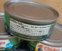 6CT: CHICKEN OF THE SEA WILD CAUGHT Chunk Light In Water DOLPHIN SAFE kosher 5oz