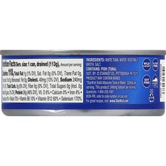 StarKist 25% Less Sodium Solid White Albacore Tuna in Water, 5 Ounce