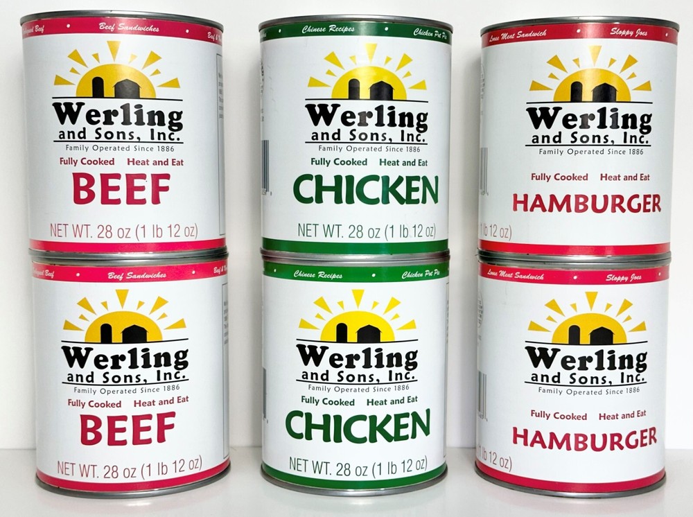 All Natural Meat Variety Pack – 28 oz Canned Meat Long Term Shelf Life