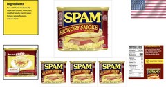 Shelf-Stable Hickory Smoke Pork, 12 Ounce Cans – Pack of 4 for Easy Meals