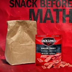 Jack Link’s Bacon Jerky, Hickory Smoked – Flavorful 2.5 Ounce (Pack of 1)