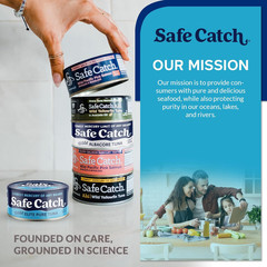 Safe Catch Wild Albacore Tuna 12 Pack Tested Low Mercury Canned Fish 5oz Cans