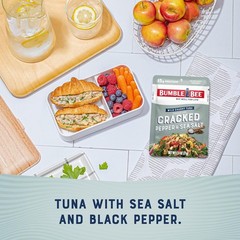 Cracked Pepper & Sea Salt Seasoned Tuna Pouch – Wild Caught and Ready to Eat …