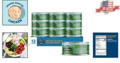 Organic Skinless Boneless Chicken Breast – 5oz Pack of 12, Gluten-Free & Non-GMO