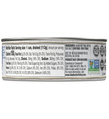 Blue Harbor Fish Co. Wild Albacore Solid White Tuna in Water with Sea Salt –