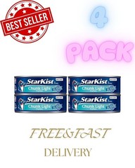 StarKist Chunk Light Tuna in Water, 5 oz (4 Pack) Canned Tuna Fish, Wild Caught,