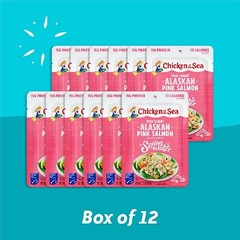 12-Pack Chicken of the Sea Skinless & Boneless Wild Caught Pink Salmon, 2.5 oz