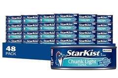 StarKist Chunk Light Tuna in Water 5 oz 48 Pack Canned Tuna Fish Wild Caught …