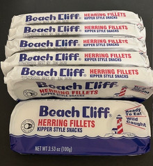 Wild Caught Herring Beach Cliff Kippered Snacks 3.53 Oz Can Sardines (12 CANS)