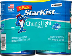 Starkist Chunk Light Tuna in Water, 5 Ounce (Pack of 8)