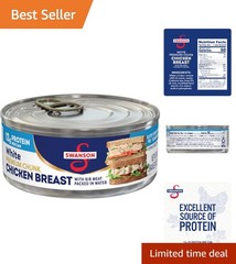 Pack of 1 Swanson Canned Chicken Breast – 12g Protein per 4.5 Oz Can