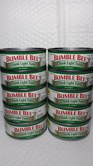 BUMBLE BEE CHUNK LIGHT TUNA IN WATER (PACK OF 10 CANS) NET WT 5 OZ EACH 01/2025