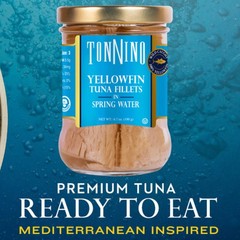 Tonnino Yellowfin Tuna Fish Premium – Spring Water – Pack of 6 – Alternative …