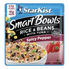 Smart Bowls Spicy Pepper, 4.5 oz Pouch (Pack of 12) – Features Rice & Beans w…