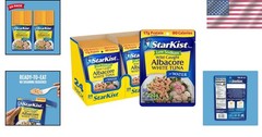Low Sodium Wild Caught Albacore Tuna Pouch 24 Pack – 80 Calories, 17g Protein