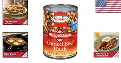 Satisfying 14 Ounce Corned Beef Hash – 12 Cans Packed with Flavor and Protein