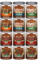 12 Cans- Keystone Variety Pack Meat 28oz Beef, Pork, G.Beef, Chicken, Turkey