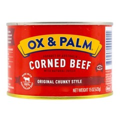 Ox & Palm Australian Corned Beef Original Chunky Style 15 oz Pack of 1