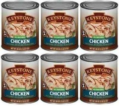 (8 Cans) Keystone Chicken **ALL NATURAL – NO PRESERVATIVES – FULLY COOKED** 28oz