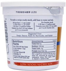 Low Sodium Chicken Base, 16 oz – Flavorful Broth for Soups & Sauces