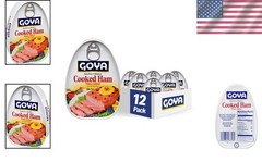 Cooked Ham 16oz 12pk | Ready to Cook, Boneless, Skinless, Protein