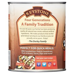 All Natural Canned Pork Meat 28oz Can High Protein Quick Meal Prep Camping New