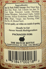 The Dutch Kettle Smoked Pickled Polish Sausage Home Style & Red Hot | 2-Pack